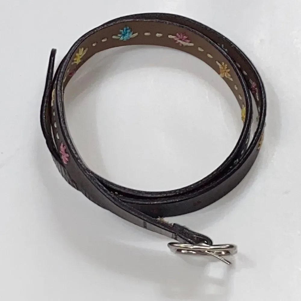 1315 DOCKERS EMBROIDERY FLORAL WOMEN BELT